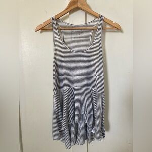 We the free flowey striped high low asymmetrical tank top blouse small
